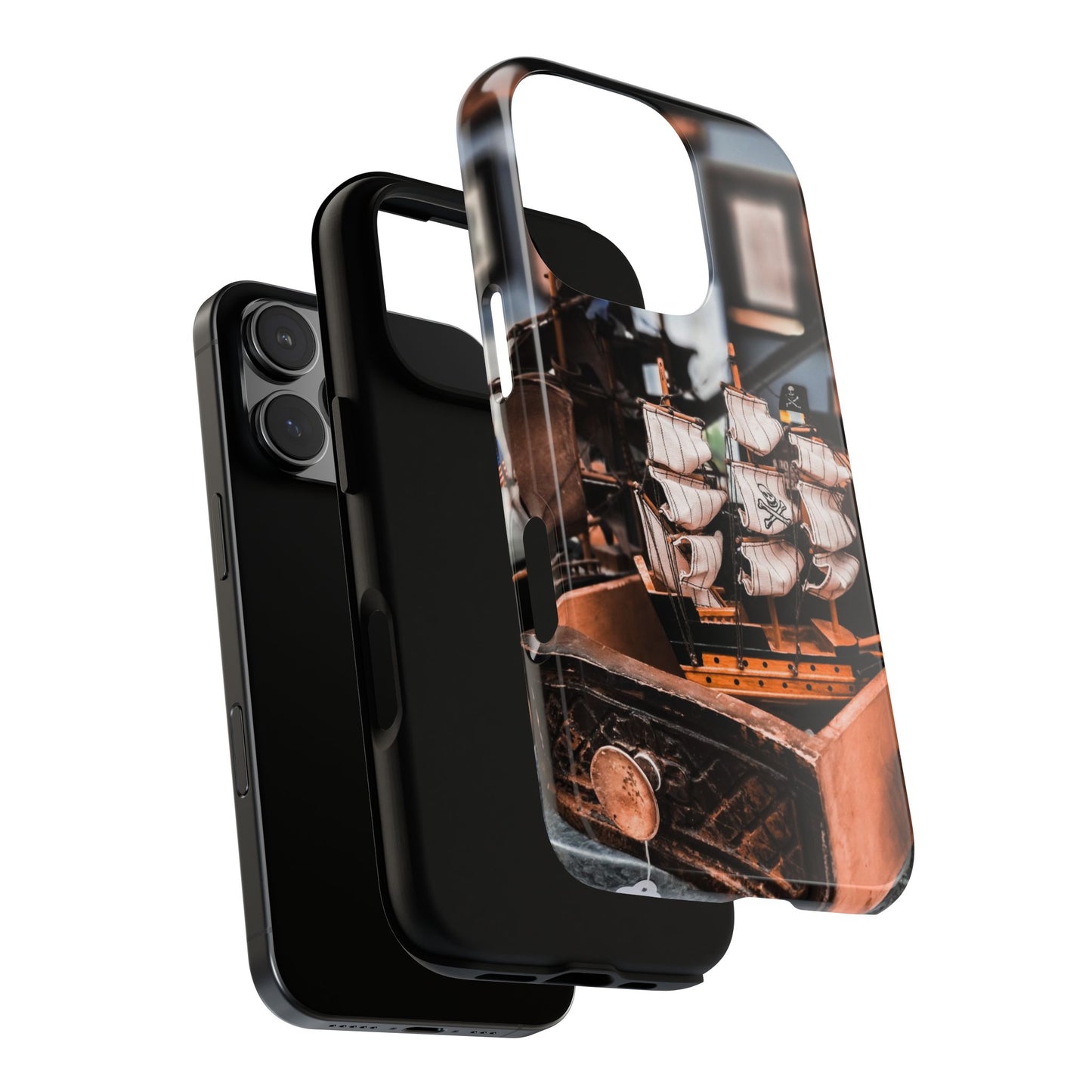 Vintage Ship-Inspired Phone Case, Nautical Design, Tough Phone Cover, Unique Gift for Sea Lovers, Perfect for Summer Adventures