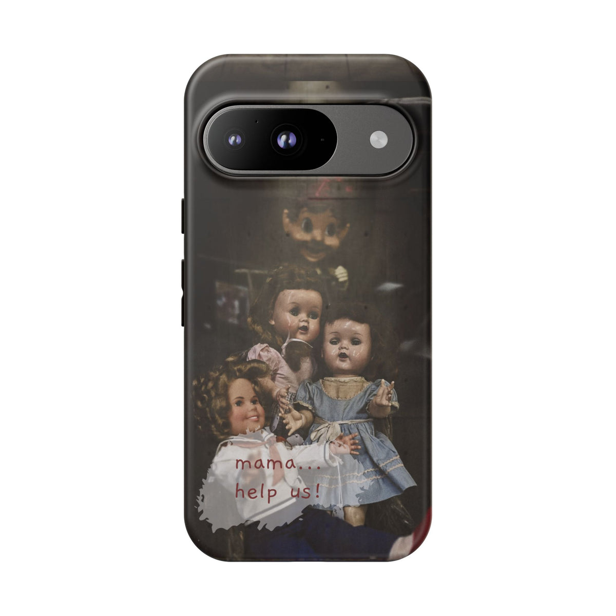 Personalized Creepy Doll Tough Phone Case – Gothic Vintage Graphic