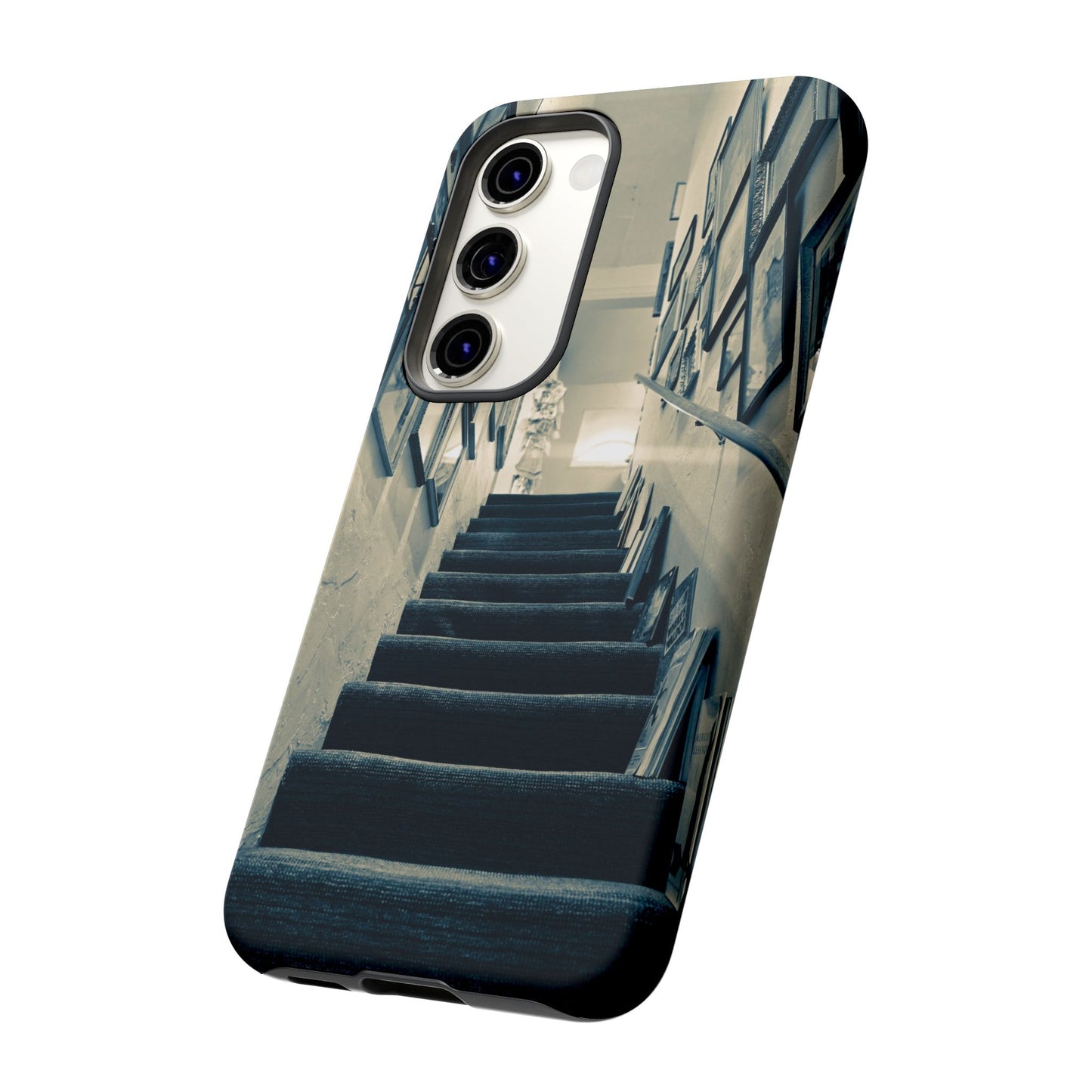 Vintage Boutique Stairway Tough Phone Case, Antique Shop Art Cover for iPhone, Samsung & Google Pixel