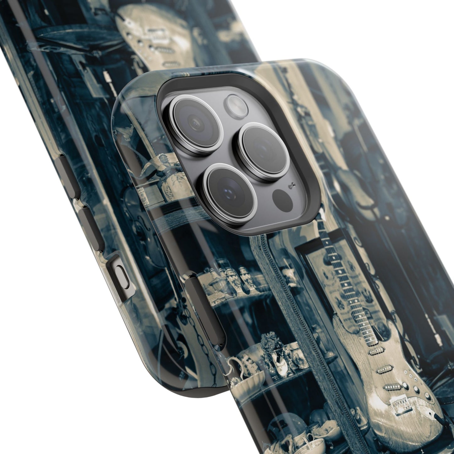 Vintage Electric Guitar Shop Phone Case | Magnetic Impact-Resistant Case