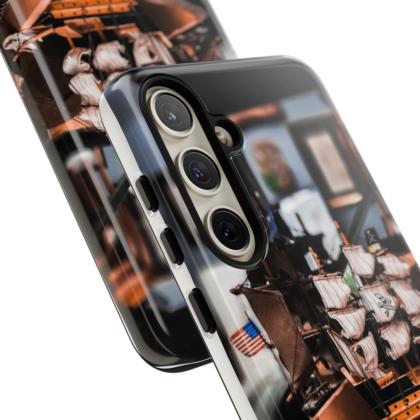 Vintage Ship-Inspired Phone Case, Nautical Design, Tough Phone Cover, Unique Gift for Sea Lovers, Perfect for Summer Adventures