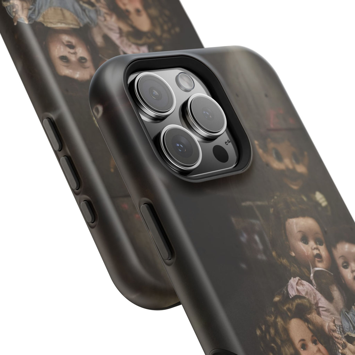 Personalized Creepy Doll MagSafe Tough Phone Case – Gothic Vintage Graphic
