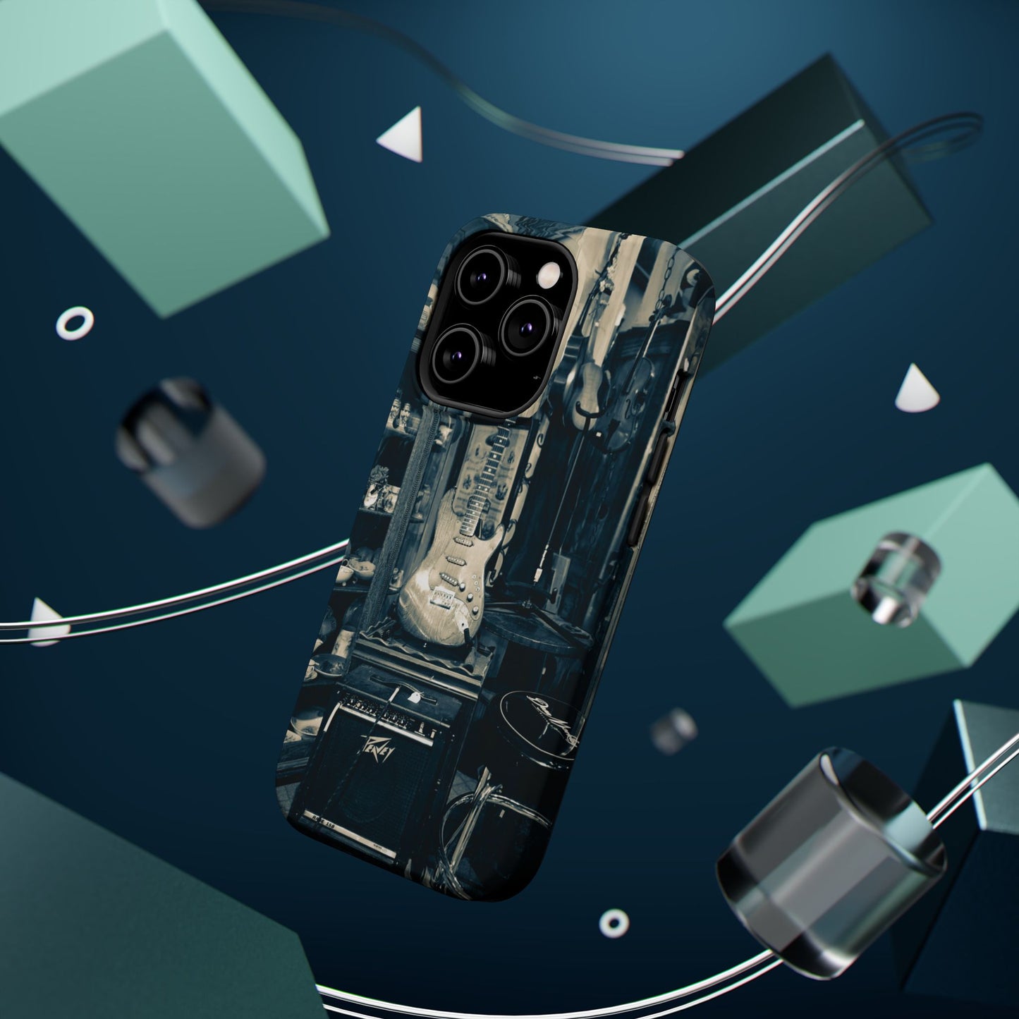 Vintage Electric Guitar Shop Phone Case | Magnetic Impact-Resistant Case