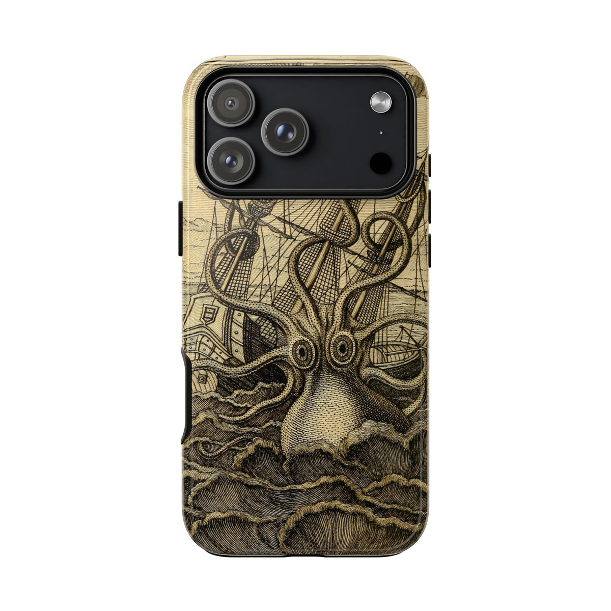 Vintage Kraken Tough Phone Case – Nautical Sea Monster Graphic