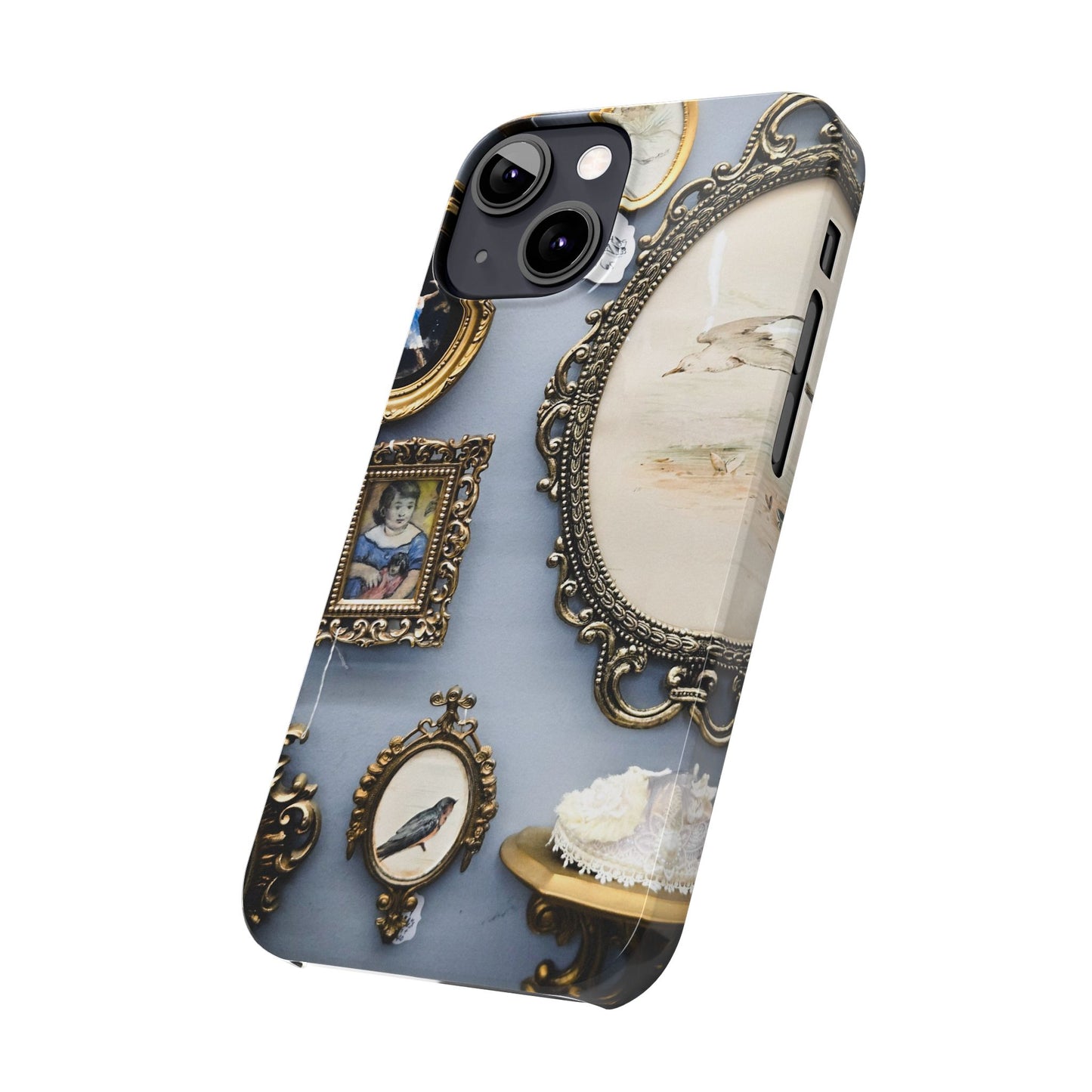 Framed Beauty Slim Phone Case – Vintage with a Twist