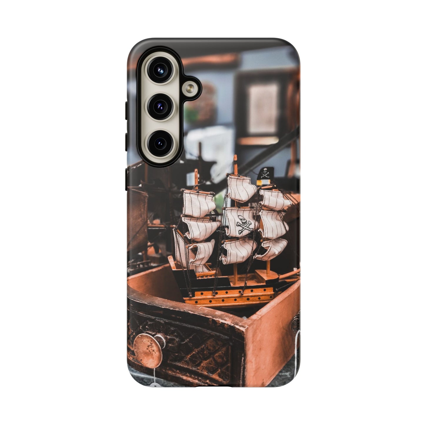 Vintage Ship-Inspired Phone Case, Nautical Design, Tough Phone Cover, Unique Gift for Sea Lovers, Perfect for Summer Adventures