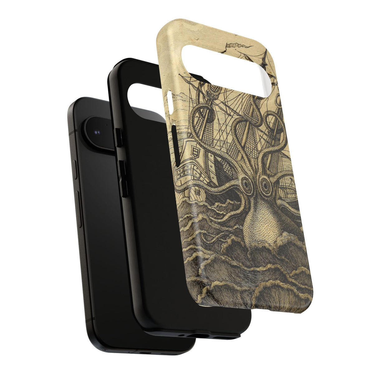 Vintage Kraken Tough Phone Case – Nautical Sea Monster Graphic