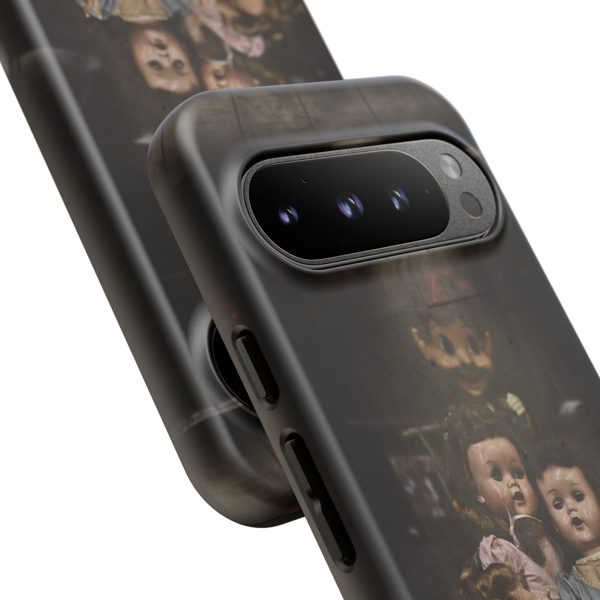 Personalized Creepy Doll Tough Phone Case – Gothic Vintage Graphic