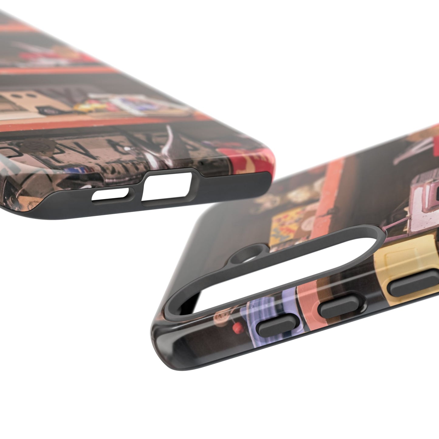 Vintage Toy Shelf Tough Phone Case, Nostalgic Collector Gift for iPhone, Samsung & Google Pixel