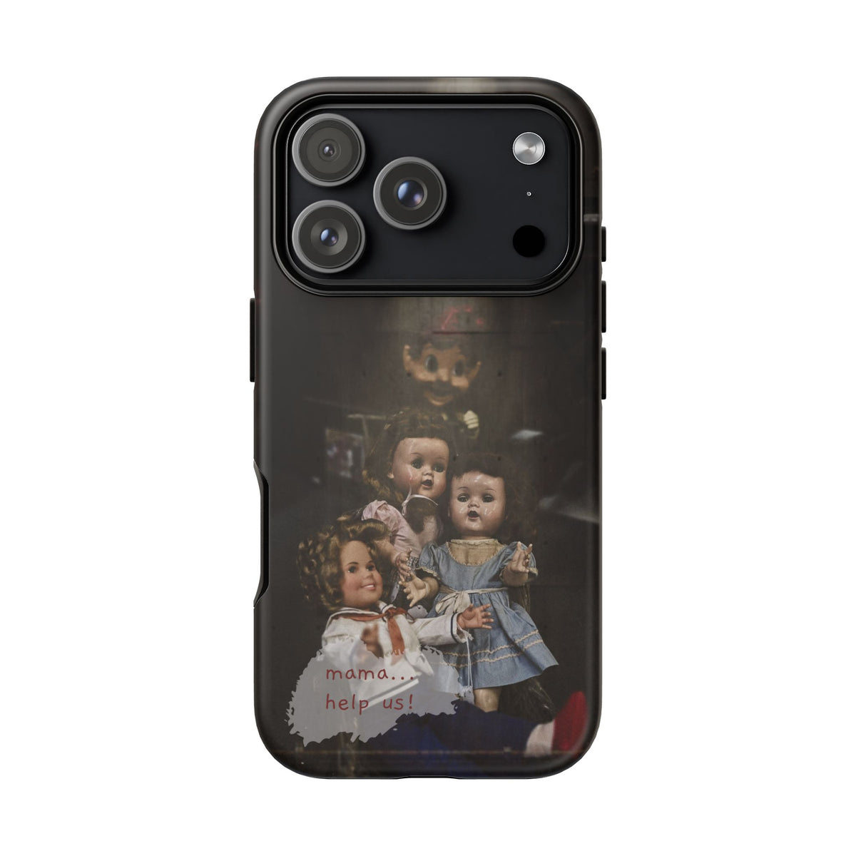 Personalized Creepy Doll Tough Phone Case – Gothic Vintage Graphic
