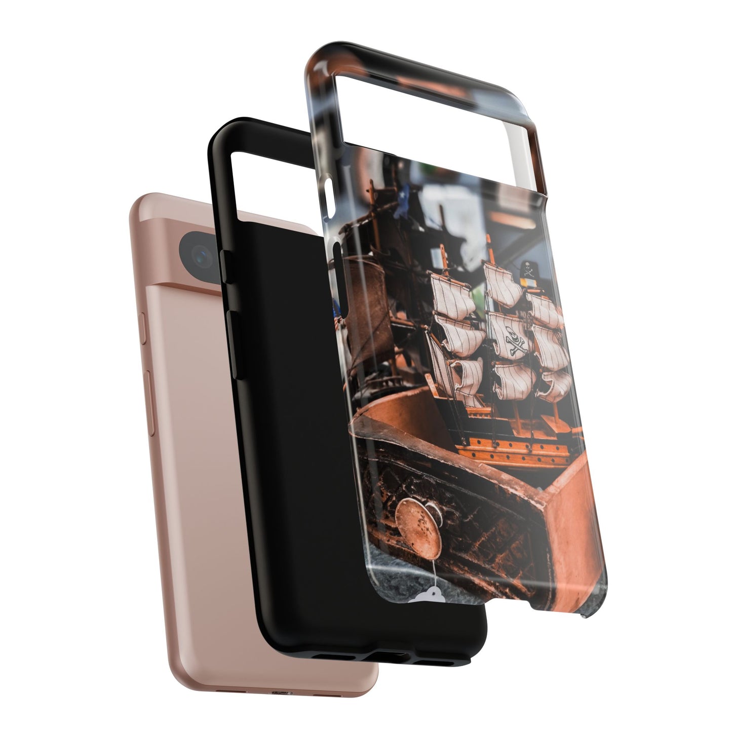 Vintage Ship-Inspired Phone Case, Nautical Design, Tough Phone Cover, Unique Gift for Sea Lovers, Perfect for Summer Adventures