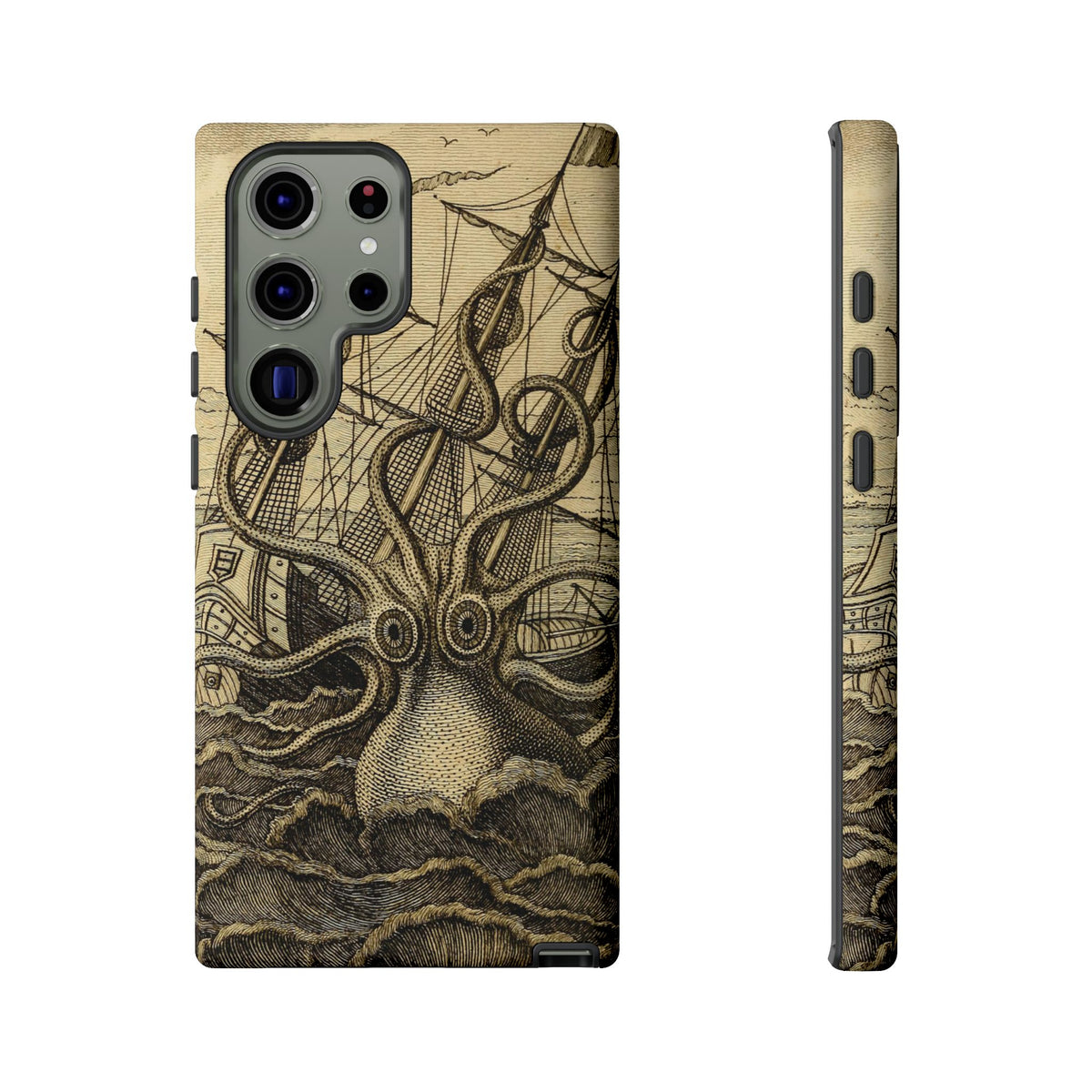 Vintage Kraken Tough Phone Case – Nautical Sea Monster Graphic