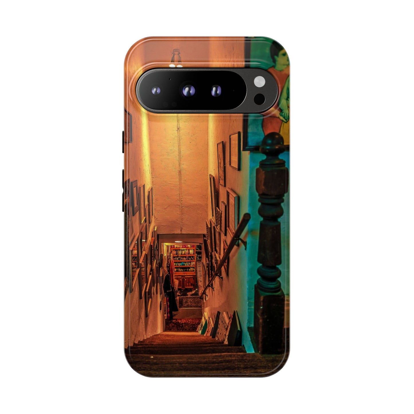 Vintage Gallery Staircase Tough Phone Case--Antique Store Art Phone Cover