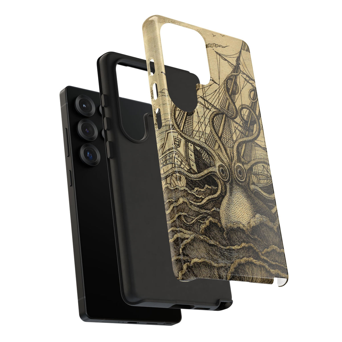 Vintage Kraken Tough Phone Case – Nautical Sea Monster Graphic