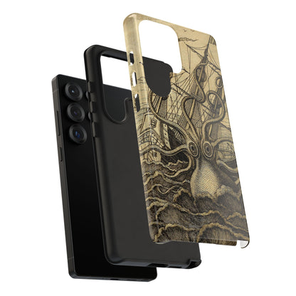 Vintage Kraken Tough Phone Case – Nautical Sea Monster Graphic
