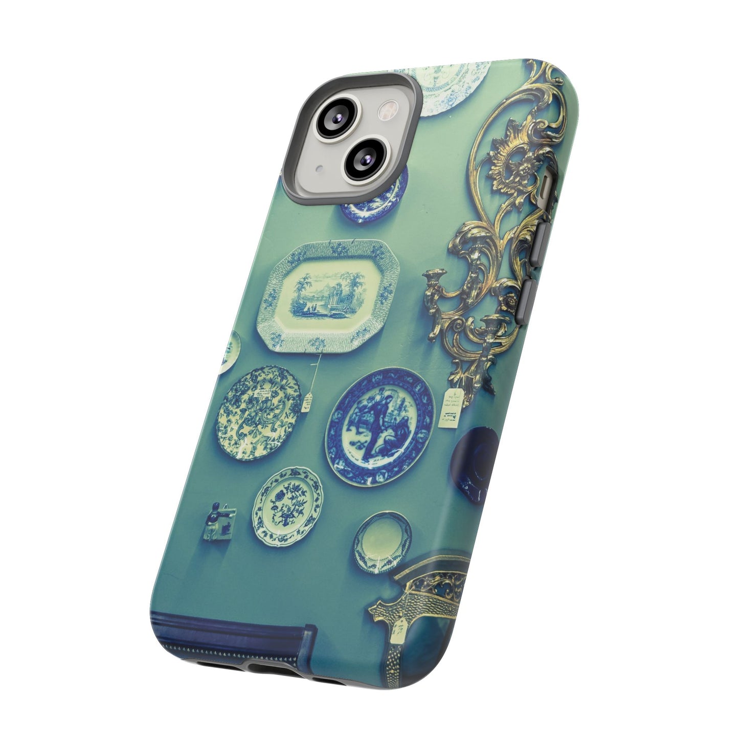 Antique Store Stairwell Phone Case--Vintage Gallery Wall Tough Case