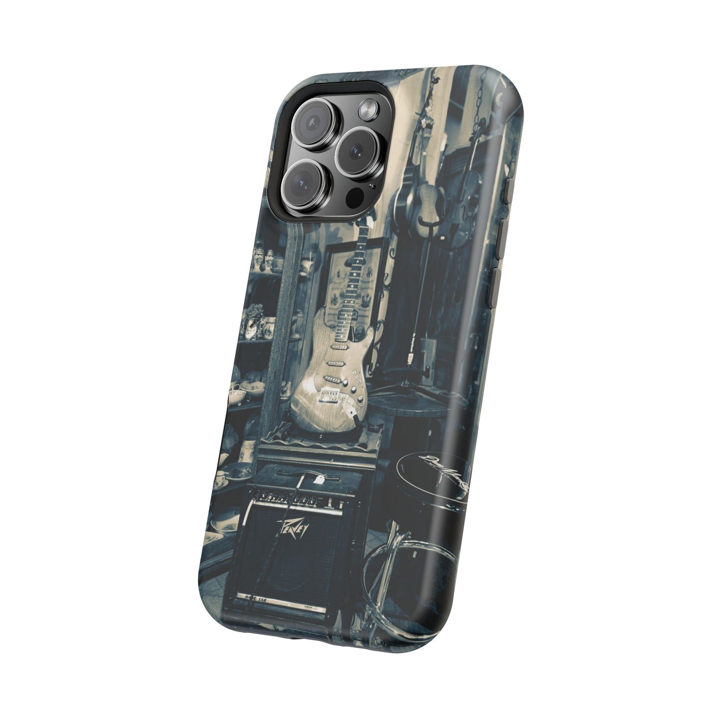 Vintage Electric Guitar Shop Phone Case | Magnetic Impact-Resistant Case