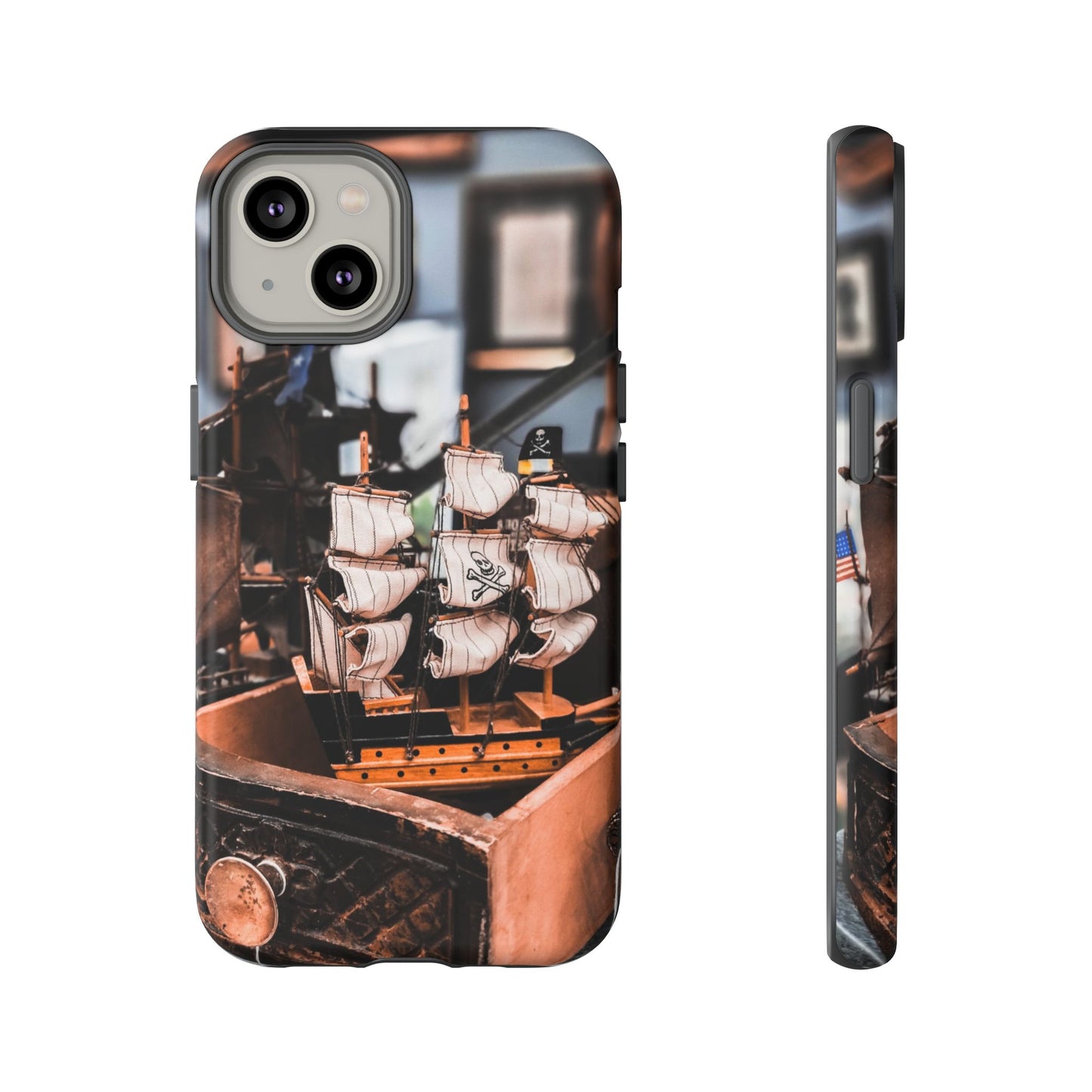 Vintage Ship-Inspired Phone Case, Nautical Design, Tough Phone Cover, Unique Gift for Sea Lovers, Perfect for Summer Adventures