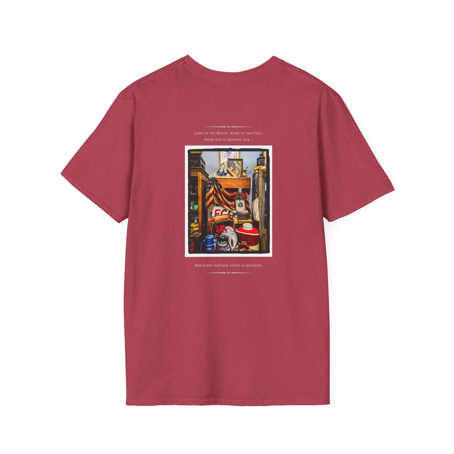 Patriotic Vintage Lover Shirt, Vibrant Unisex Softstyle T-Shirt with Artistic Design | Perfect for Casual Wear, Gifts, Festivals, and more