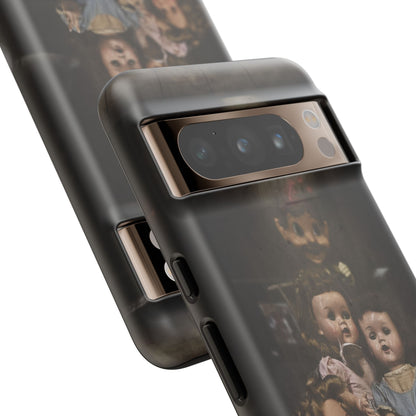 Personalized Creepy Doll Tough Phone Case – Gothic Vintage Graphic