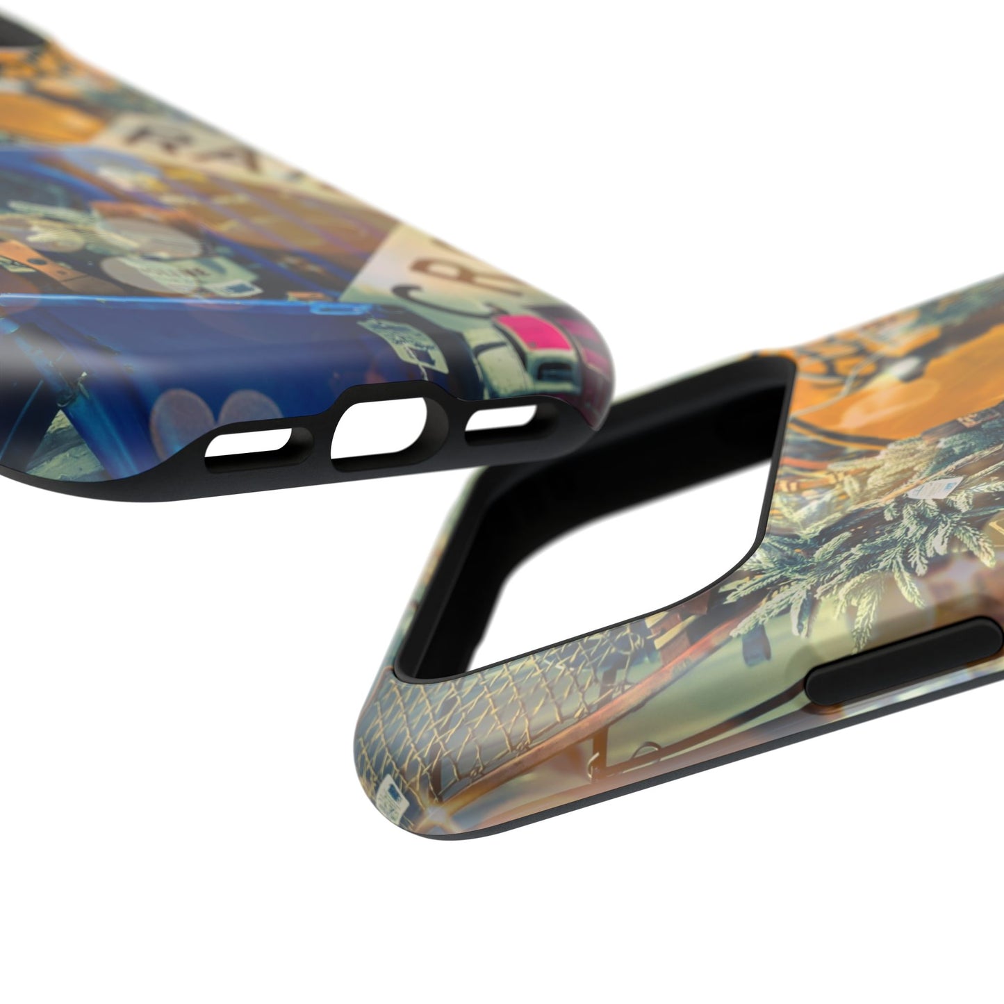 Vintage Railroad Crossing Collage Phone Case