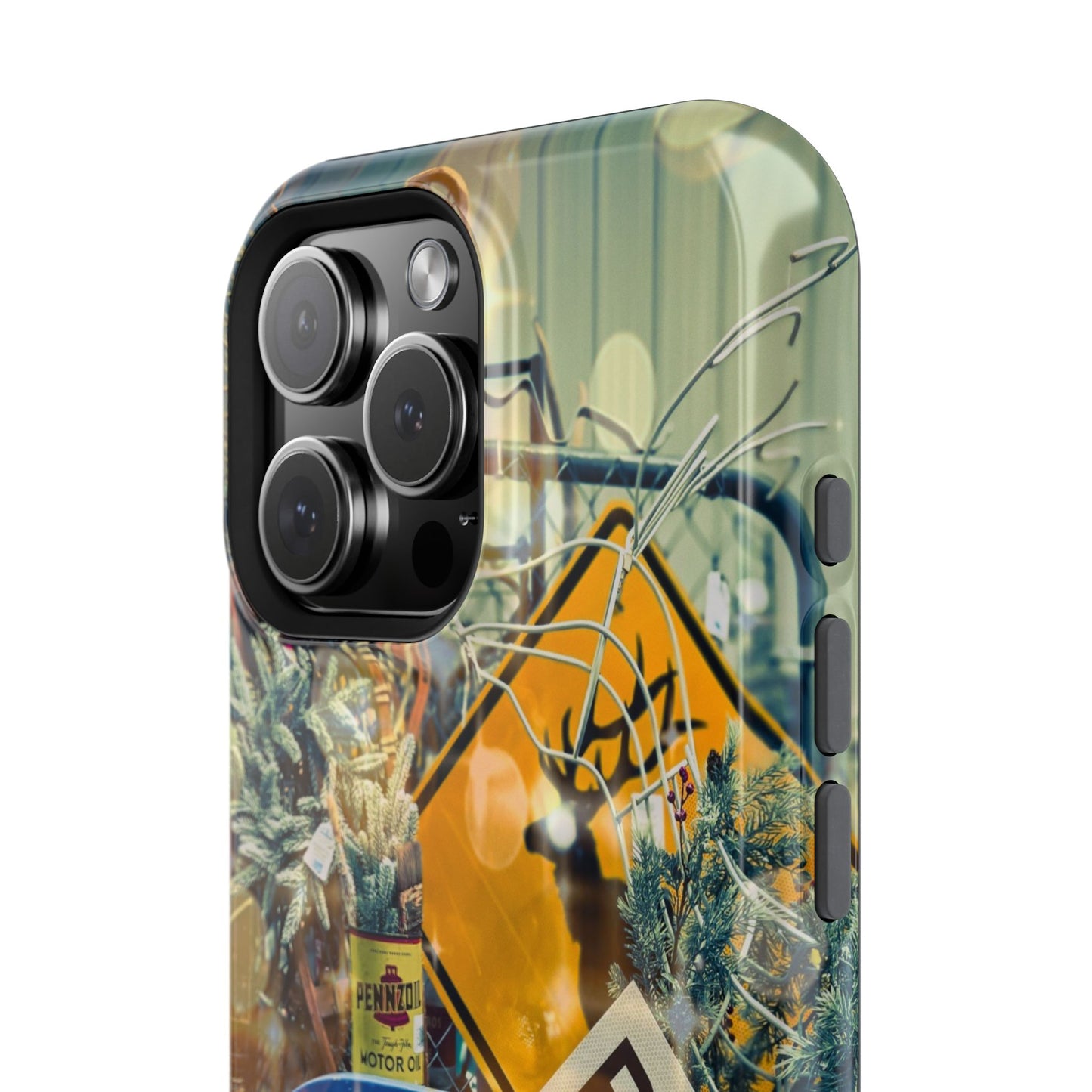 Vintage Railroad Crossing Collage Phone Case