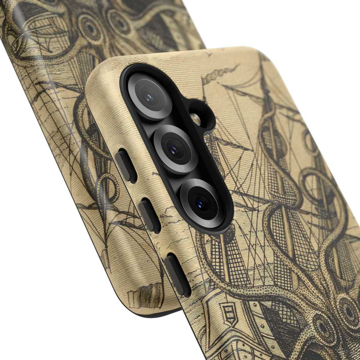 Vintage Kraken Tough Phone Case – Nautical Sea Monster Graphic