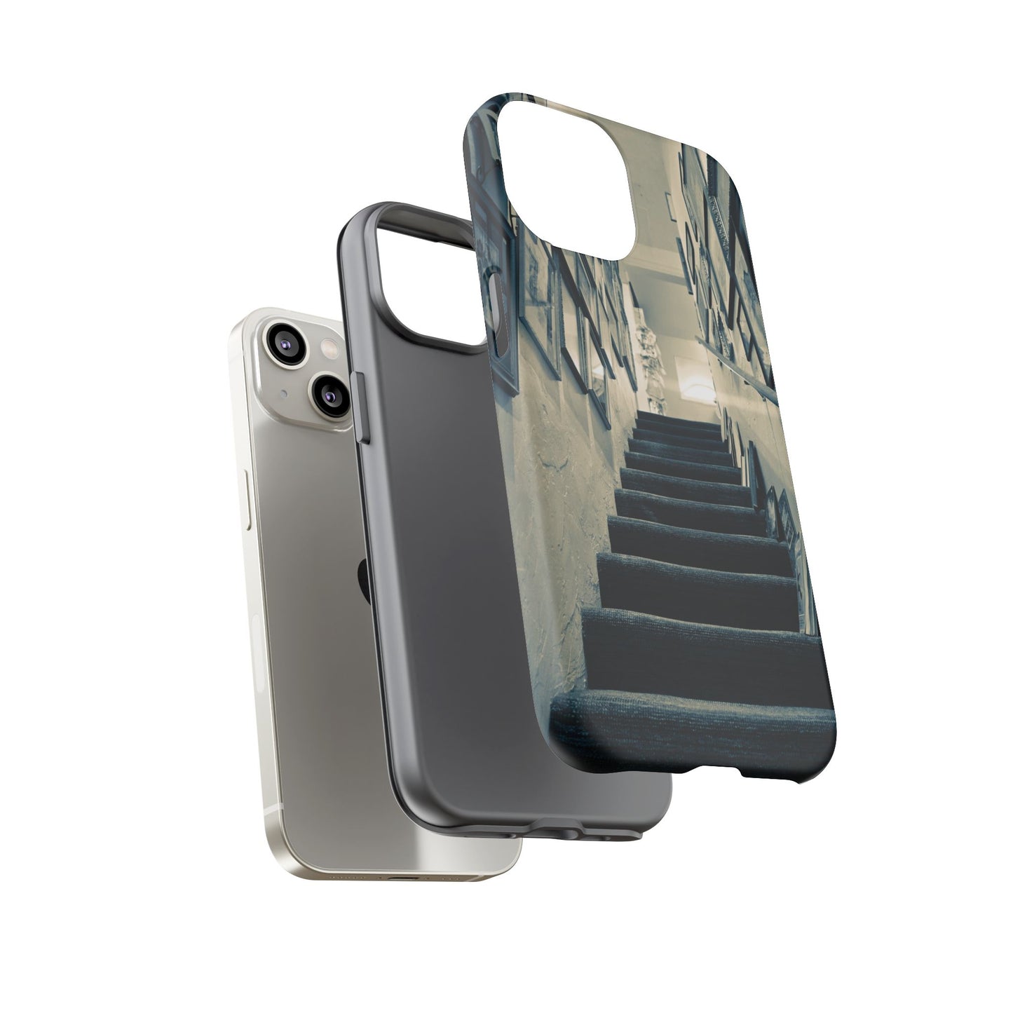 Vintage Boutique Stairway Tough Phone Case, Antique Shop Art Cover for iPhone, Samsung & Google Pixel