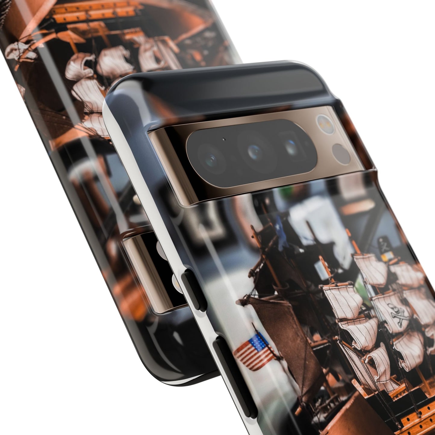 Vintage Ship-Inspired Phone Case, Nautical Design, Tough Phone Cover, Unique Gift for Sea Lovers, Perfect for Summer Adventures