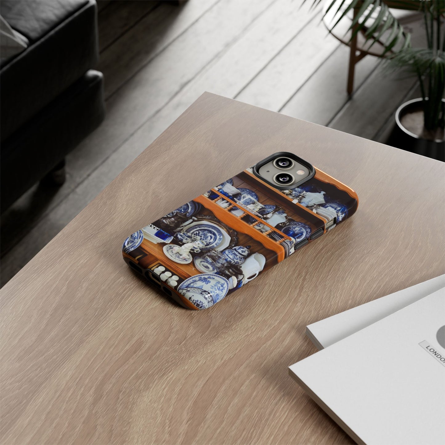 Blue & White Curio Charm Tough Phone Case. Classic China-Inspired Design with Timeless Elegance for Your iPhone, Samsung, or Google Pixel