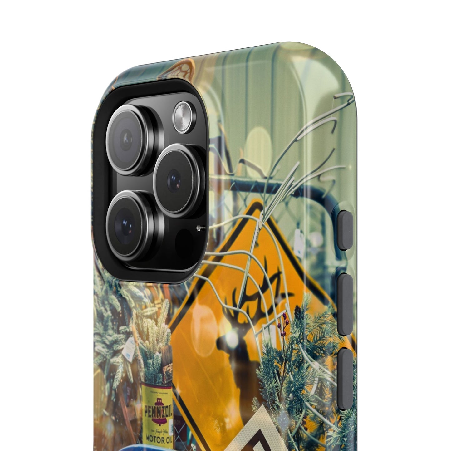 Vintage Railroad Crossing Collage Phone Case