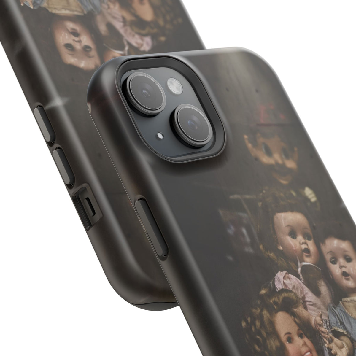 Personalized Creepy Doll MagSafe Tough Phone Case – Gothic Vintage Graphic