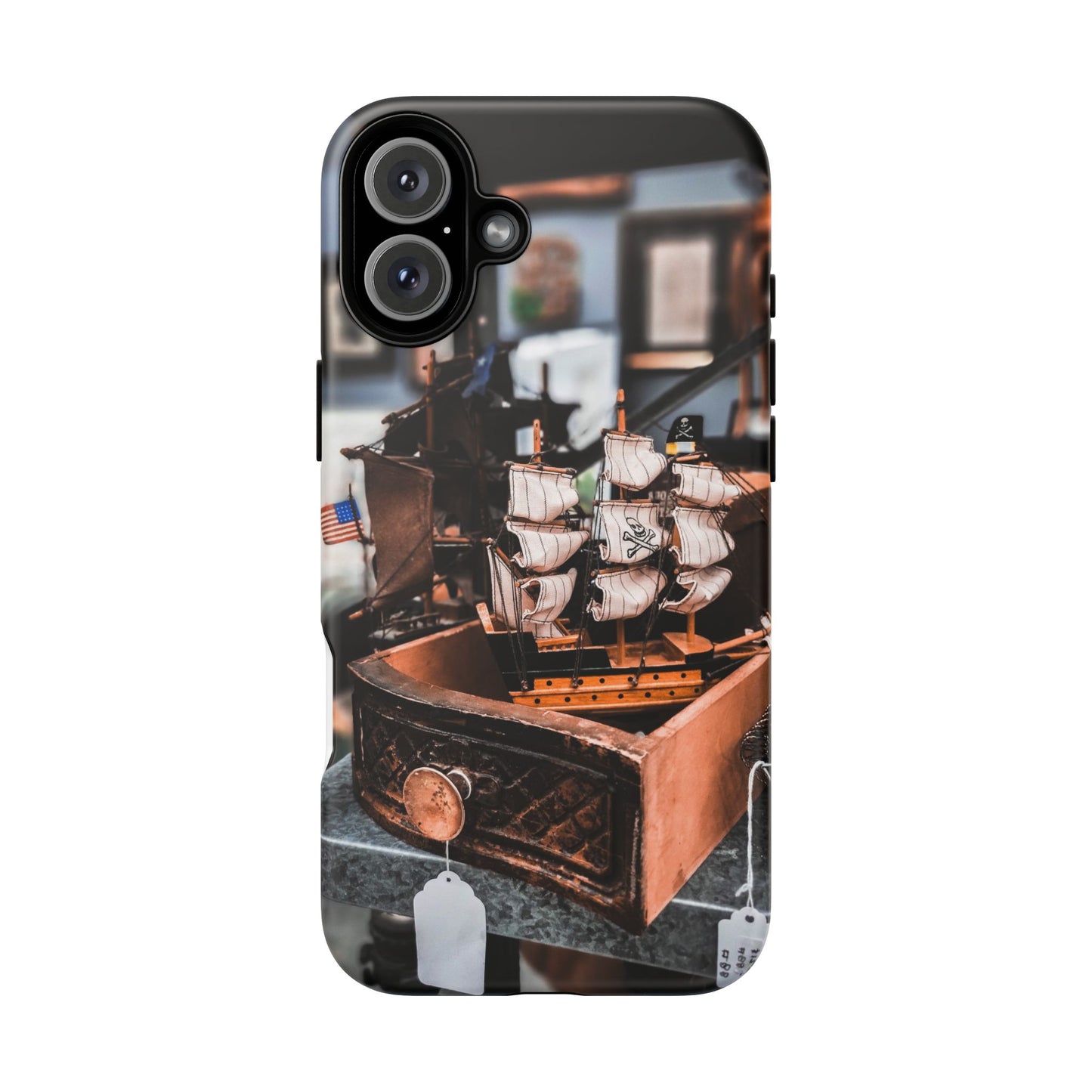 Vintage Ship-Inspired Phone Case, Nautical Design, Tough Phone Cover, Unique Gift for Sea Lovers, Perfect for Summer Adventures