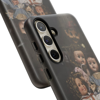 Personalized Creepy Doll Tough Phone Case – Gothic Vintage Graphic