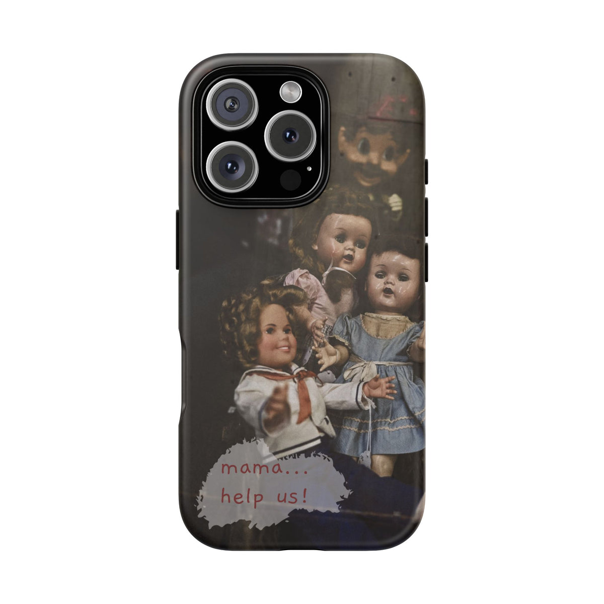 Personalized Creepy Doll Tough Phone Case – Gothic Vintage Graphic