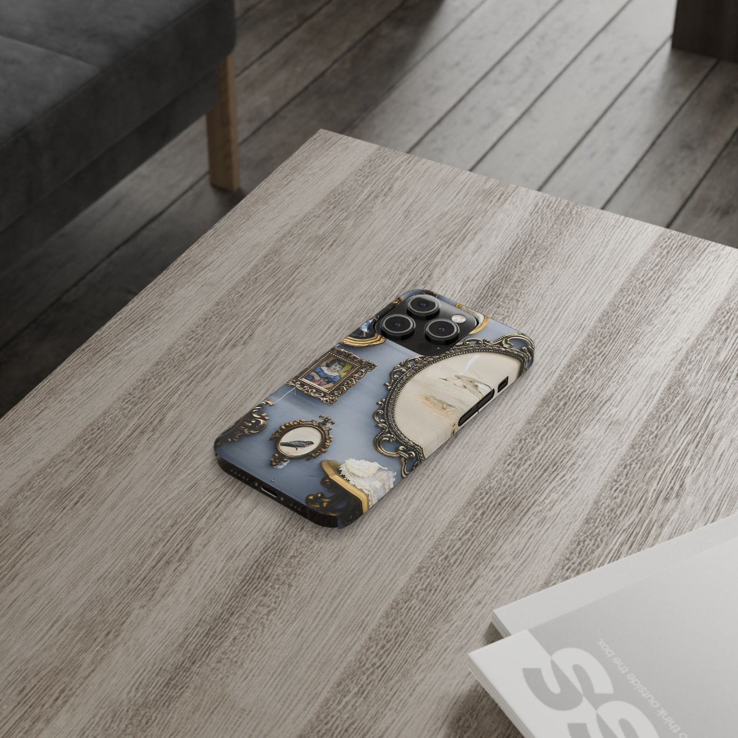 Framed Beauty Slim Phone Case – Vintage with a Twist