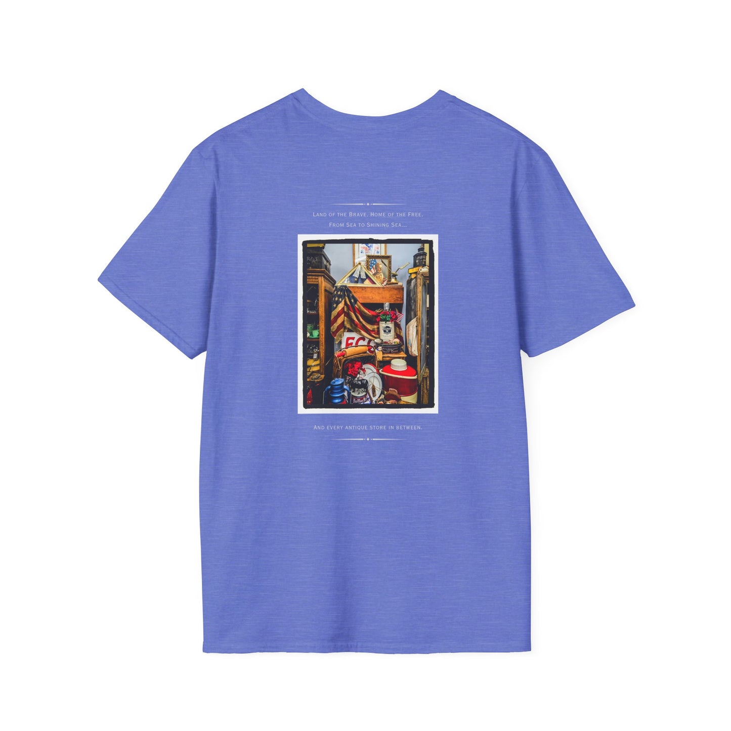 Patriotic Vintage Lover Shirt, Vibrant Unisex Softstyle T-Shirt with Artistic Design | Perfect for Casual Wear, Gifts, Festivals, and more