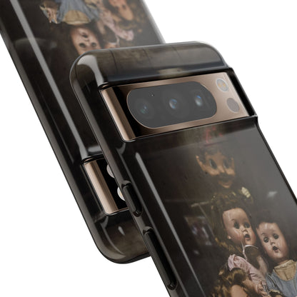 Personalized Creepy Doll Tough Phone Case – Gothic Vintage Graphic