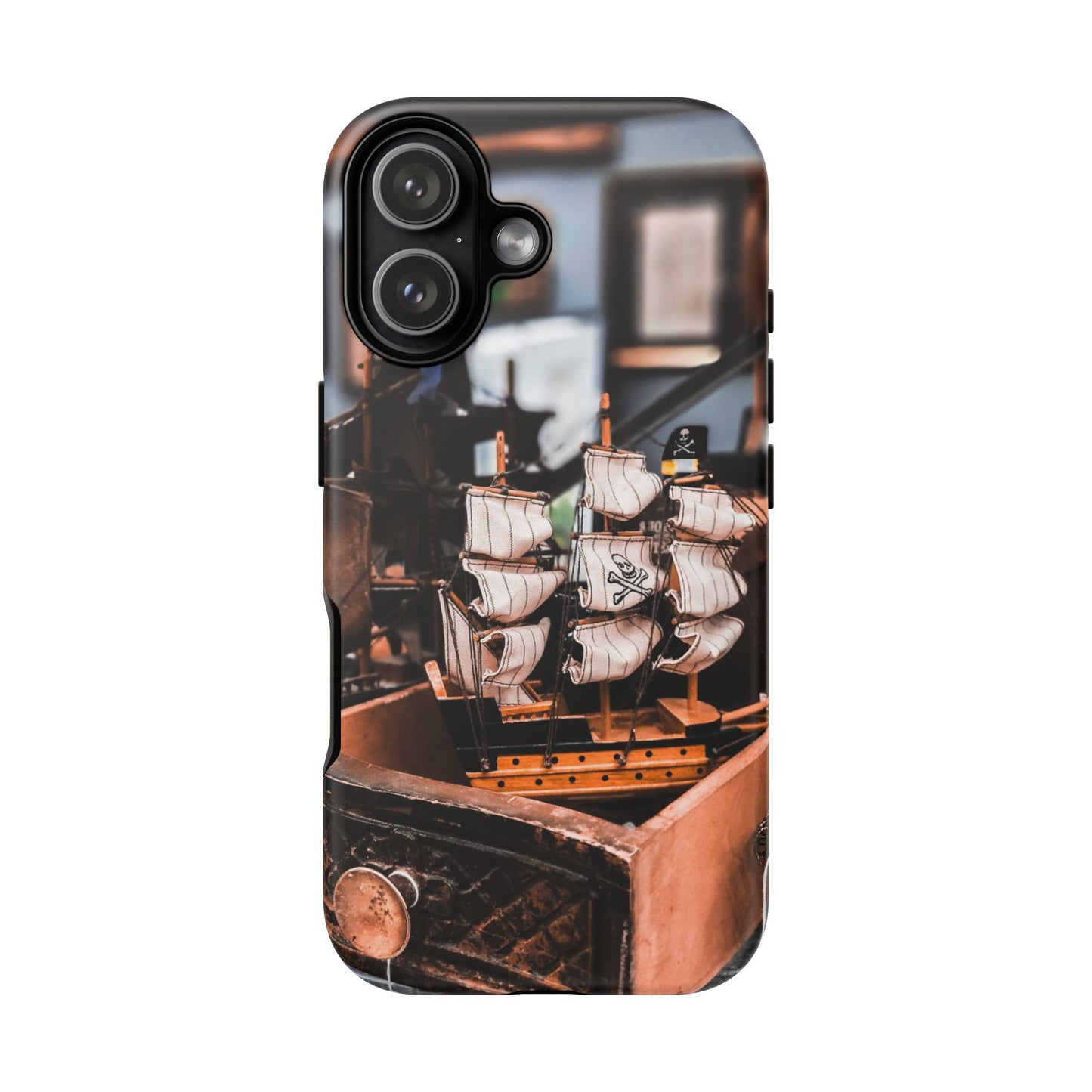 Vintage Ship-Inspired Phone Case, Nautical Design, Tough Phone Cover, Unique Gift for Sea Lovers, Perfect for Summer Adventures
