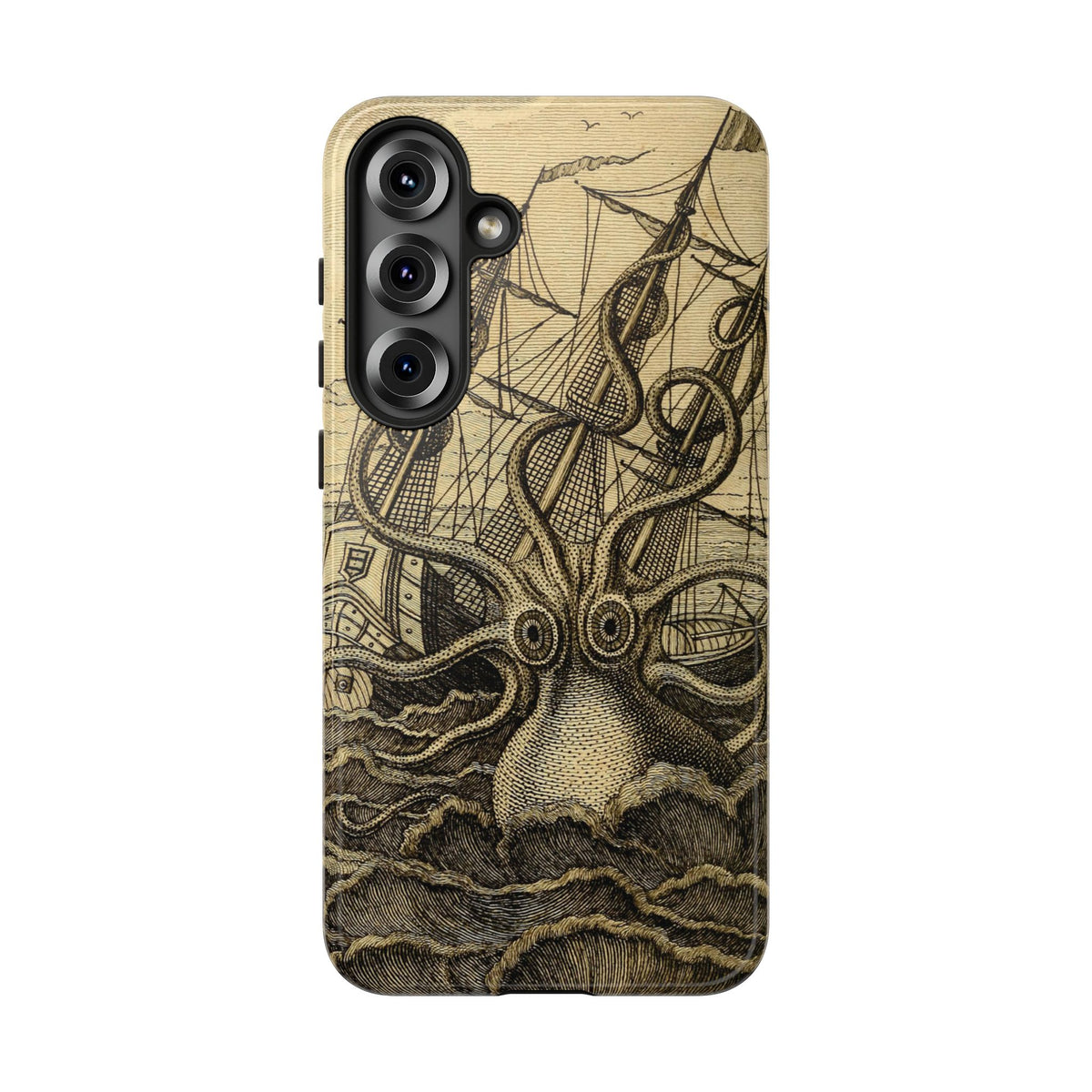 Vintage Kraken Tough Phone Case – Nautical Sea Monster Graphic