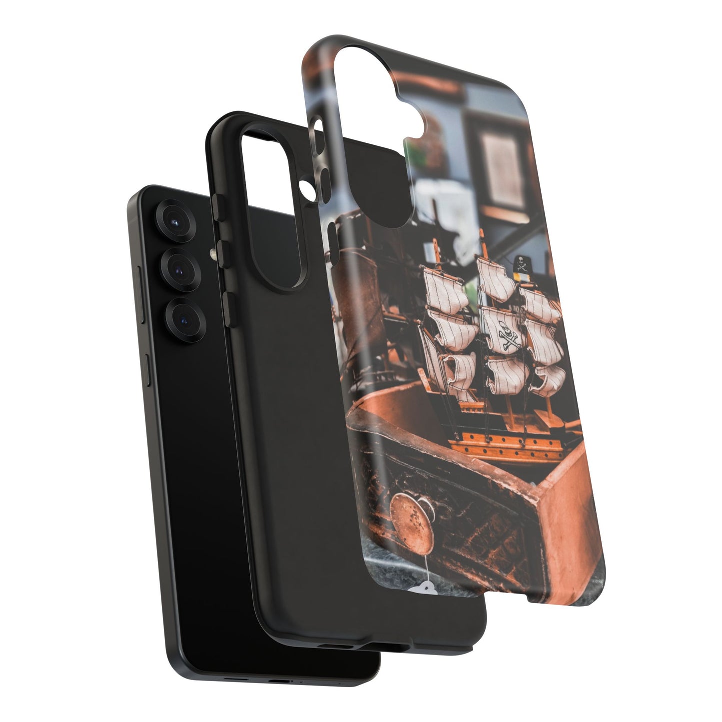 Vintage Ship-Inspired Phone Case, Nautical Design, Tough Phone Cover, Unique Gift for Sea Lovers, Perfect for Summer Adventures