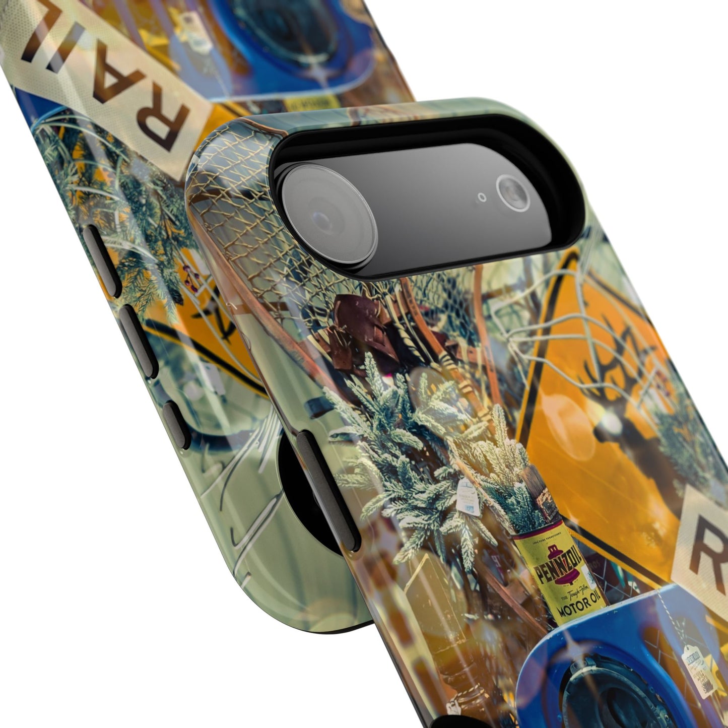 Vintage Railroad Crossing Collage Phone Case