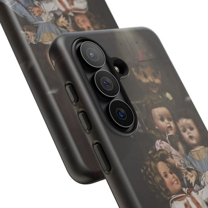Personalized Creepy Doll Tough Phone Case – Gothic Vintage Graphic