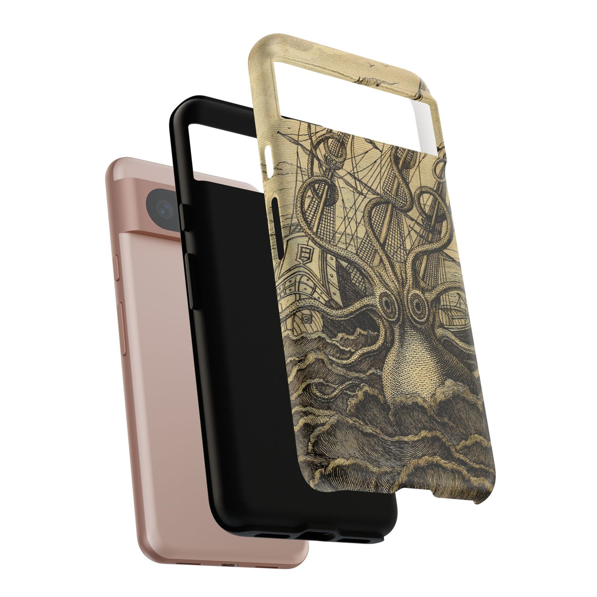 Vintage Kraken Tough Phone Case – Nautical Sea Monster Graphic