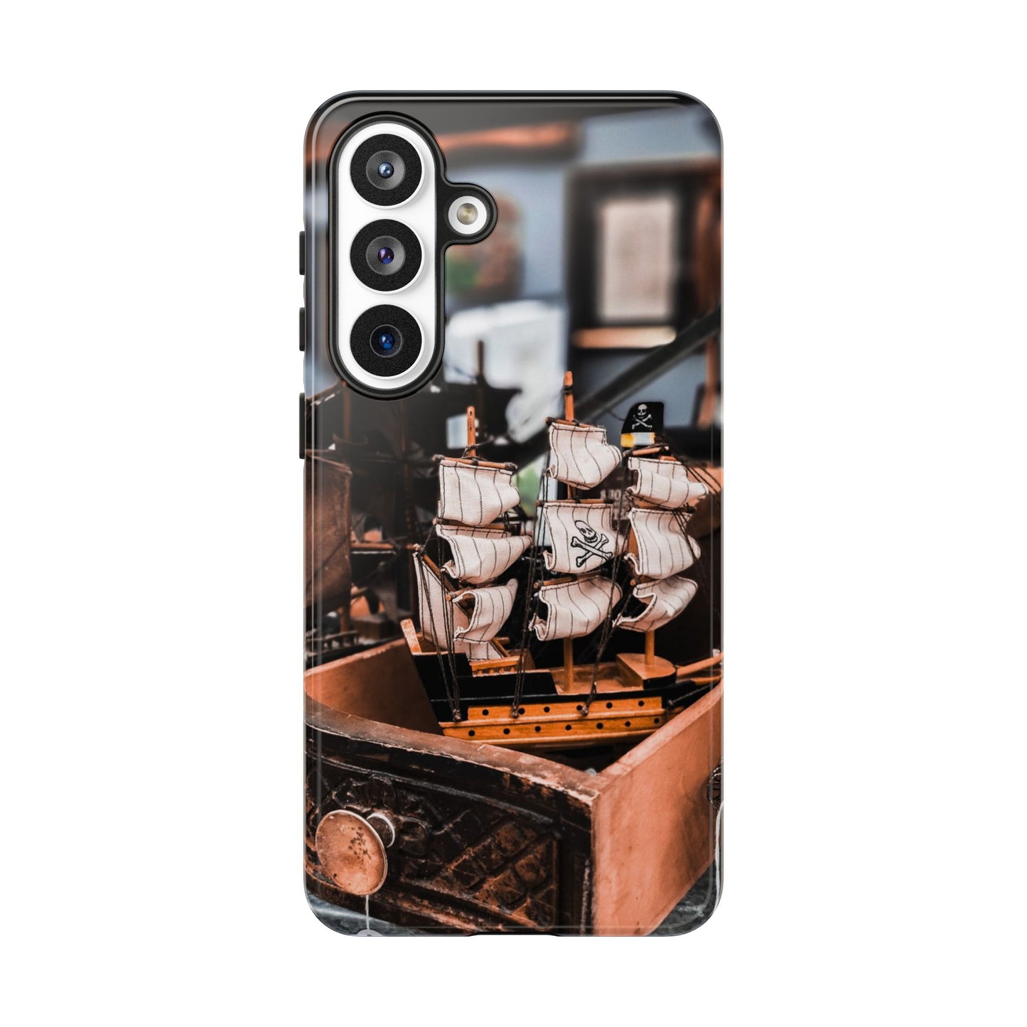 Vintage Ship-Inspired Phone Case, Nautical Design, Tough Phone Cover, Unique Gift for Sea Lovers, Perfect for Summer Adventures