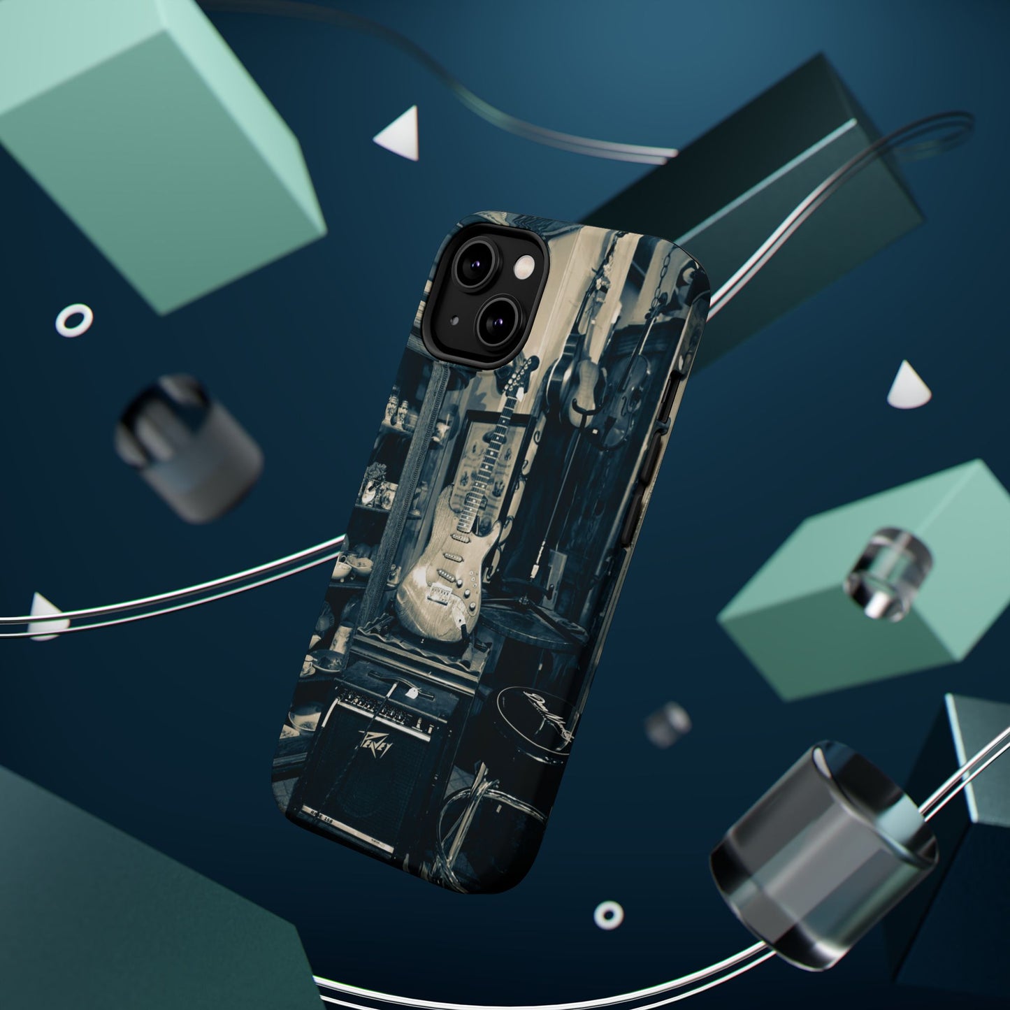 Vintage Electric Guitar Shop Phone Case | Magnetic Impact-Resistant Case