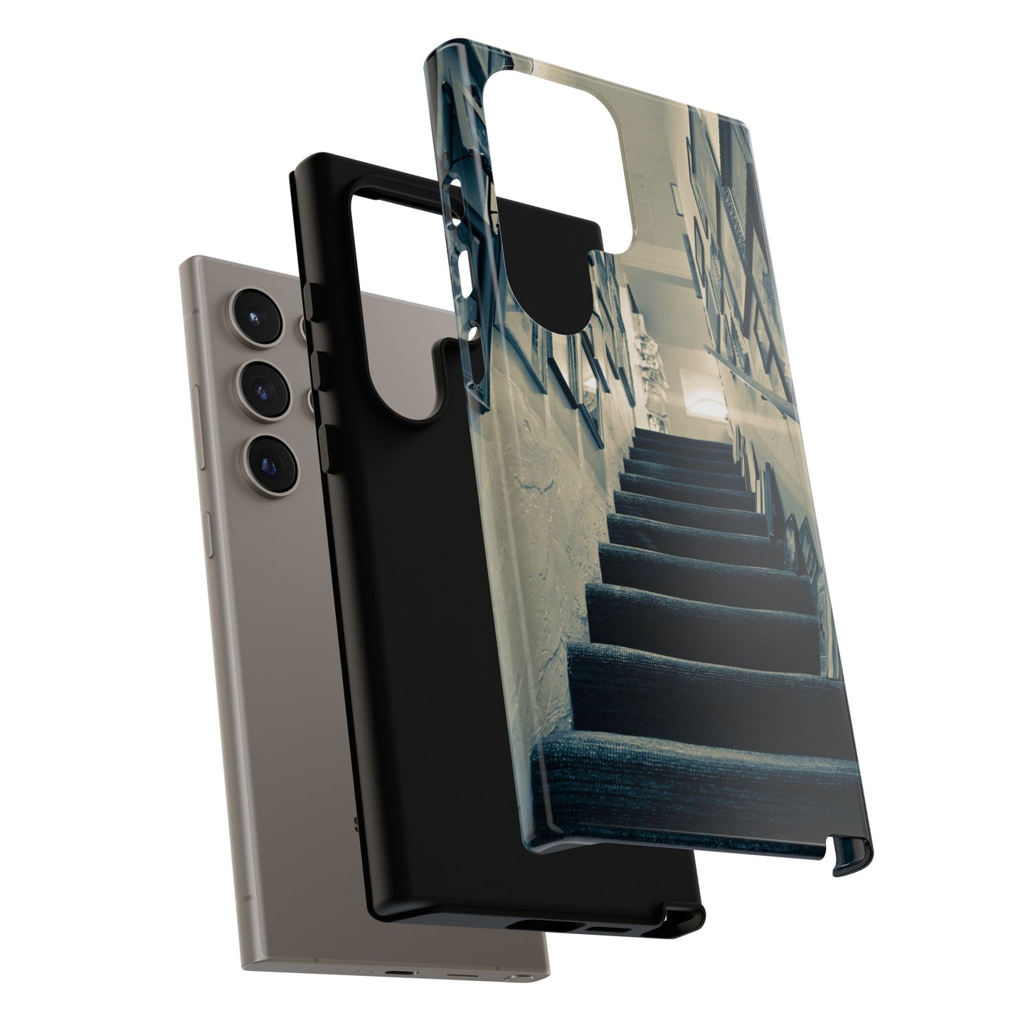Vintage Boutique Stairway Tough Phone Case, Antique Shop Art Cover for iPhone, Samsung & Google Pixel