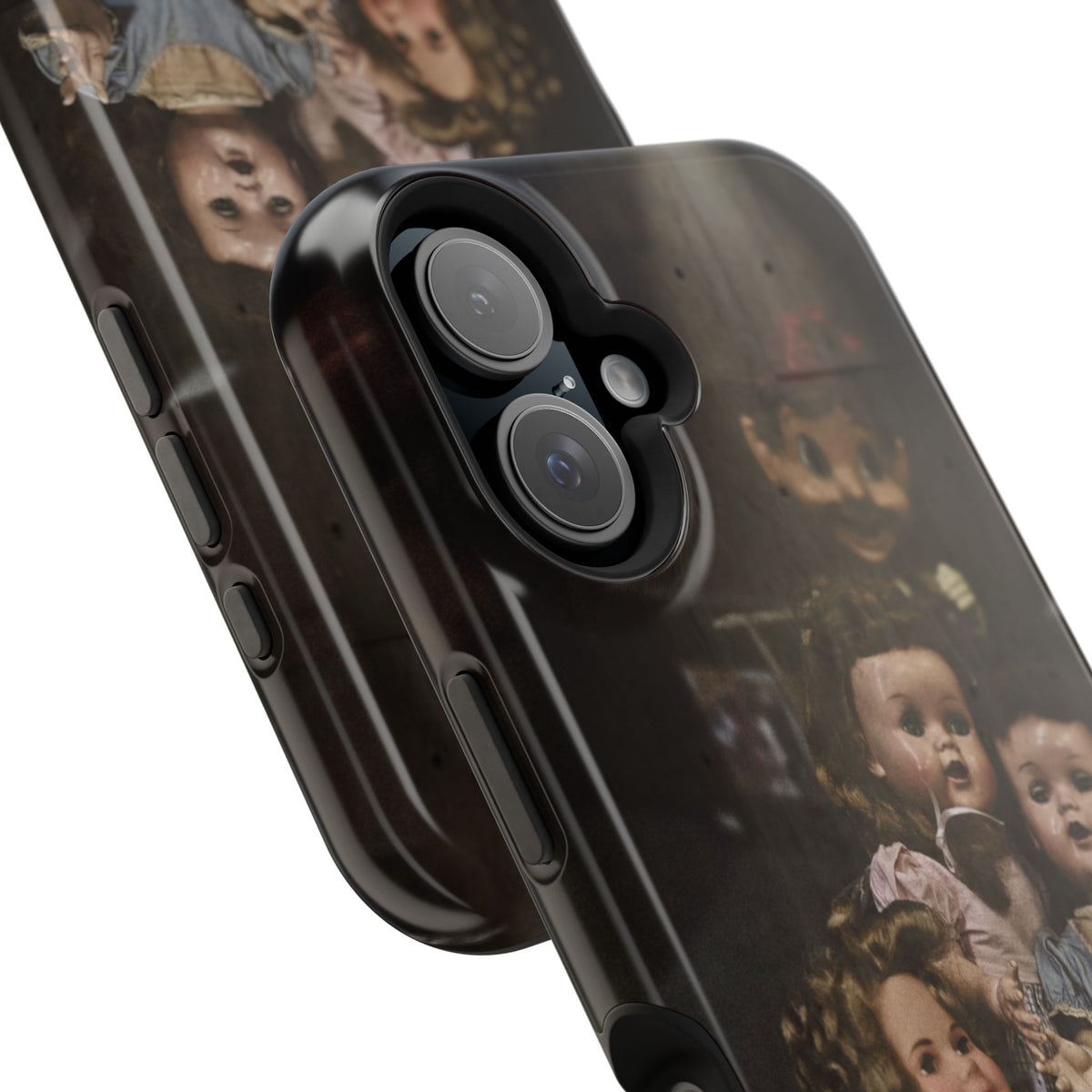 Personalized Creepy Doll MagSafe Tough Phone Case – Gothic Vintage Graphic