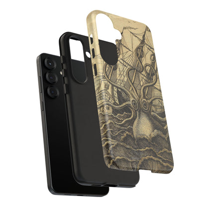 Vintage Kraken Tough Phone Case – Nautical Sea Monster Graphic