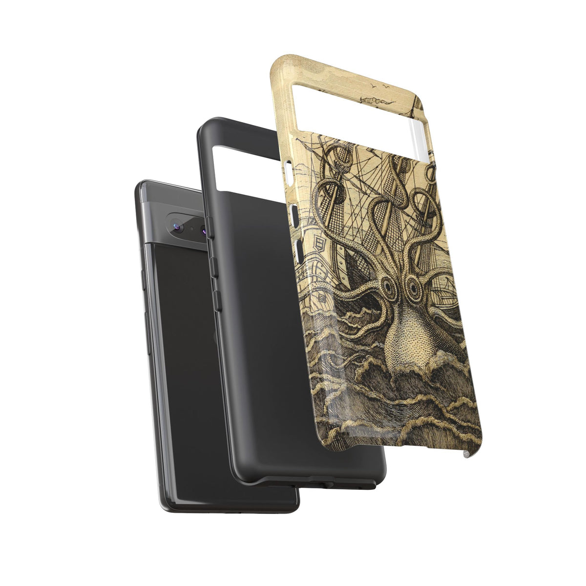 Vintage Kraken Tough Phone Case – Nautical Sea Monster Graphic